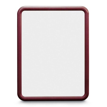 United Visual Products Corkboard, Single Door, Radius Frame, 36x36", Satin/Buff UV7002-SATIN-BUFF